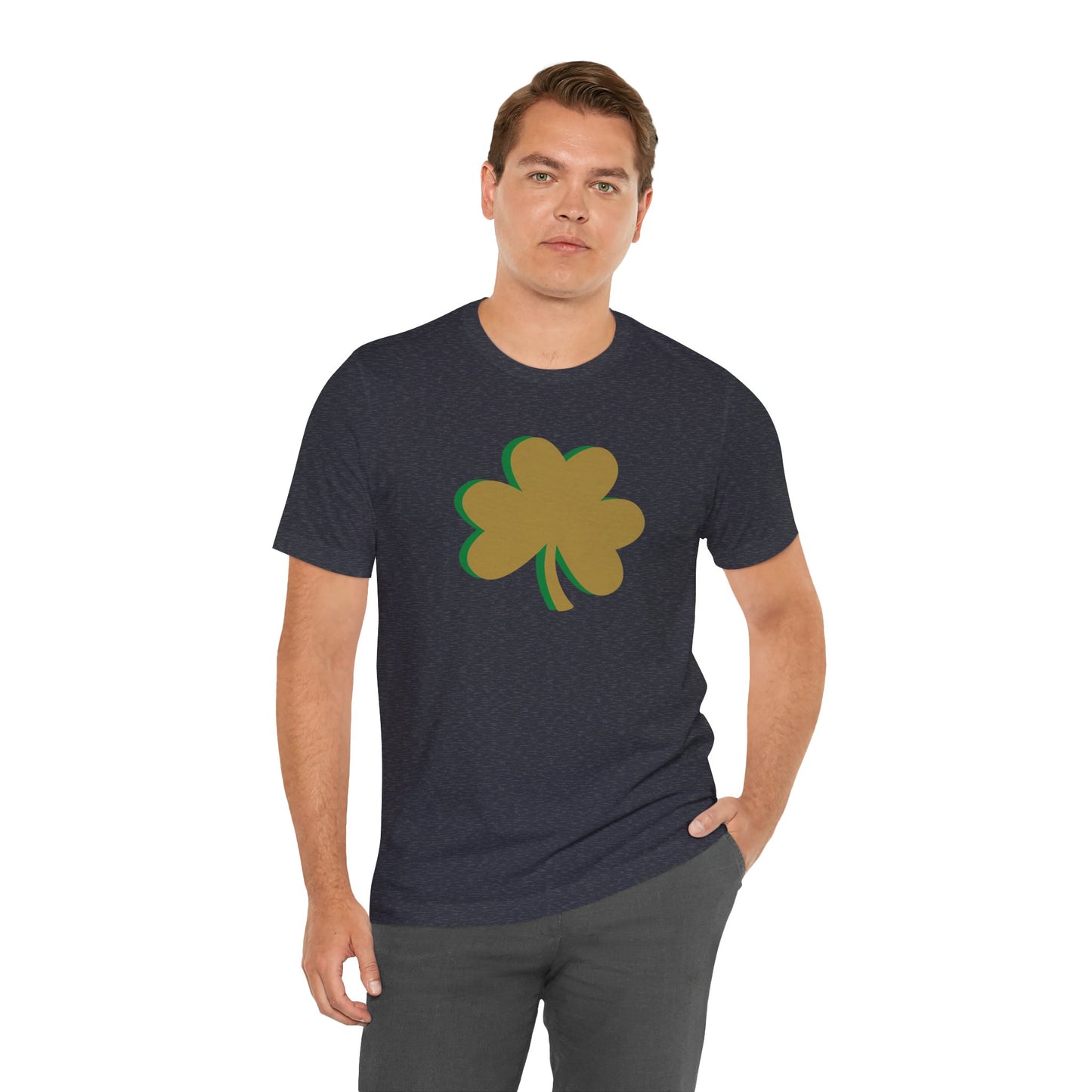 South Bend Shamrock - Gold / Green - Unisex Jersey Short Sleeve Tee