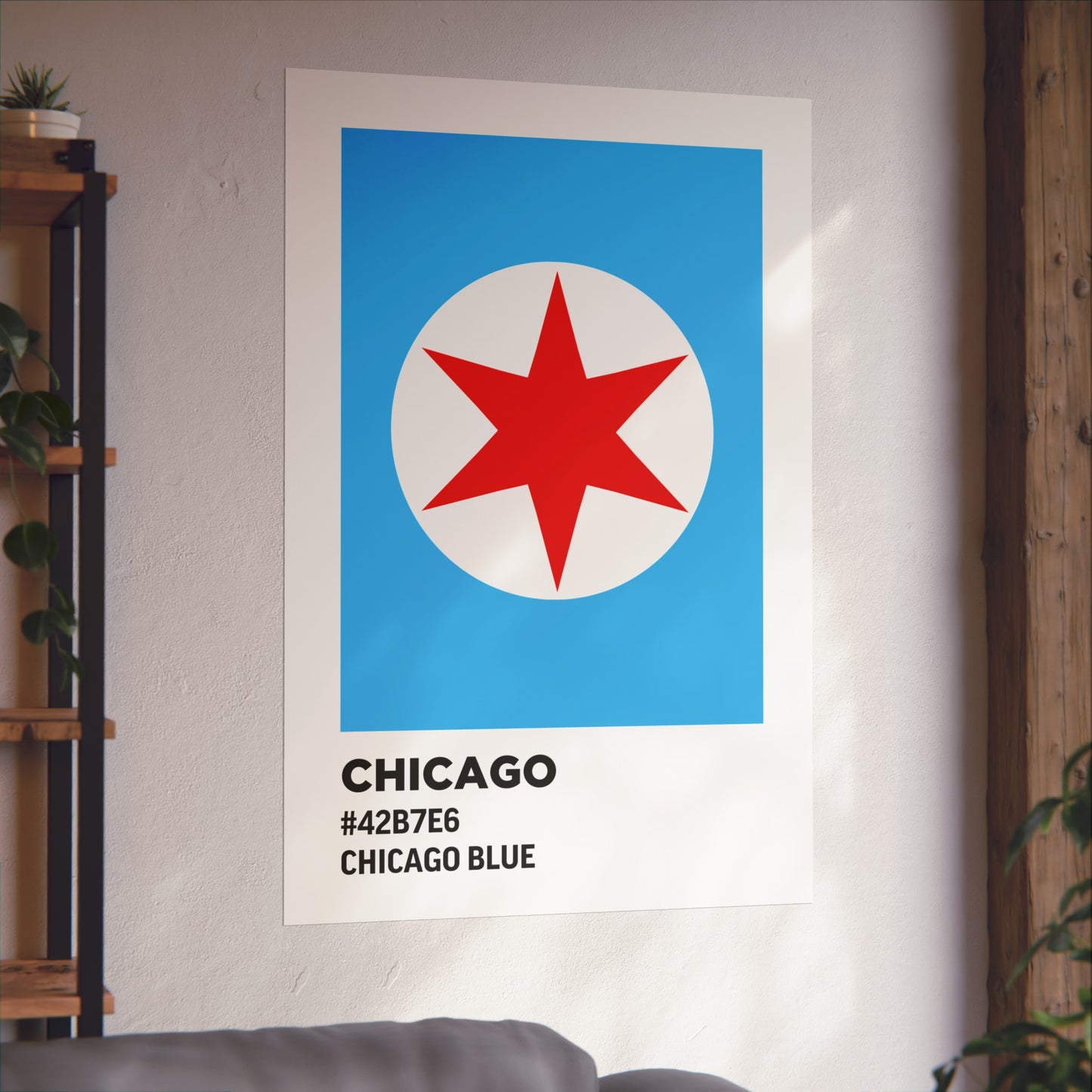 Chicago Flag Paint Swatch - Chicago Blue