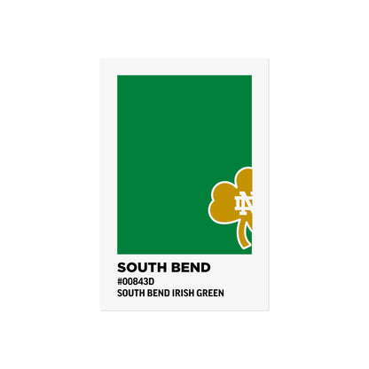 University of Notre Dame Team Paint Swatch - Logo - South Bend Irish Green