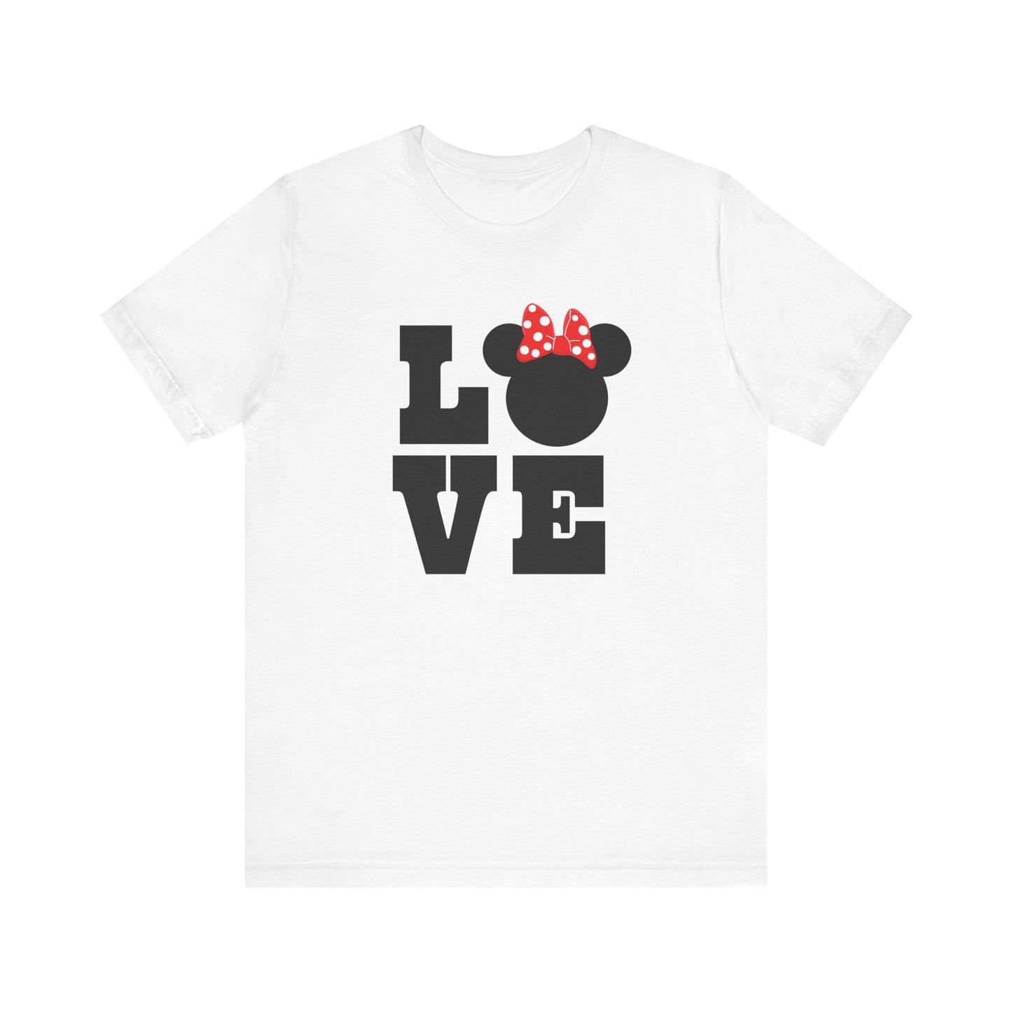 Love Minnie - Black Unisex Jersey Short Sleeve Tee