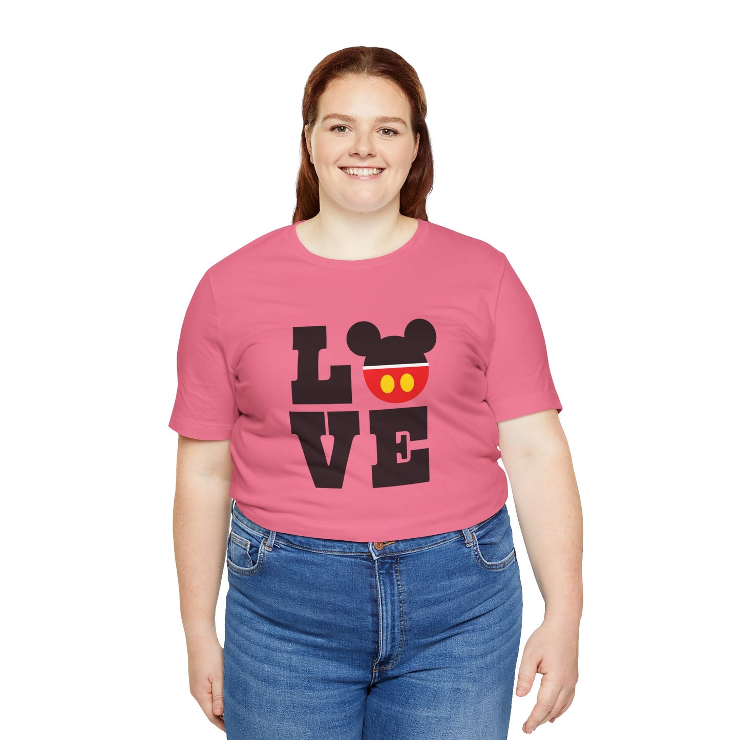 Love Mickey - Black Unisex Jersey Short Sleeve Tee