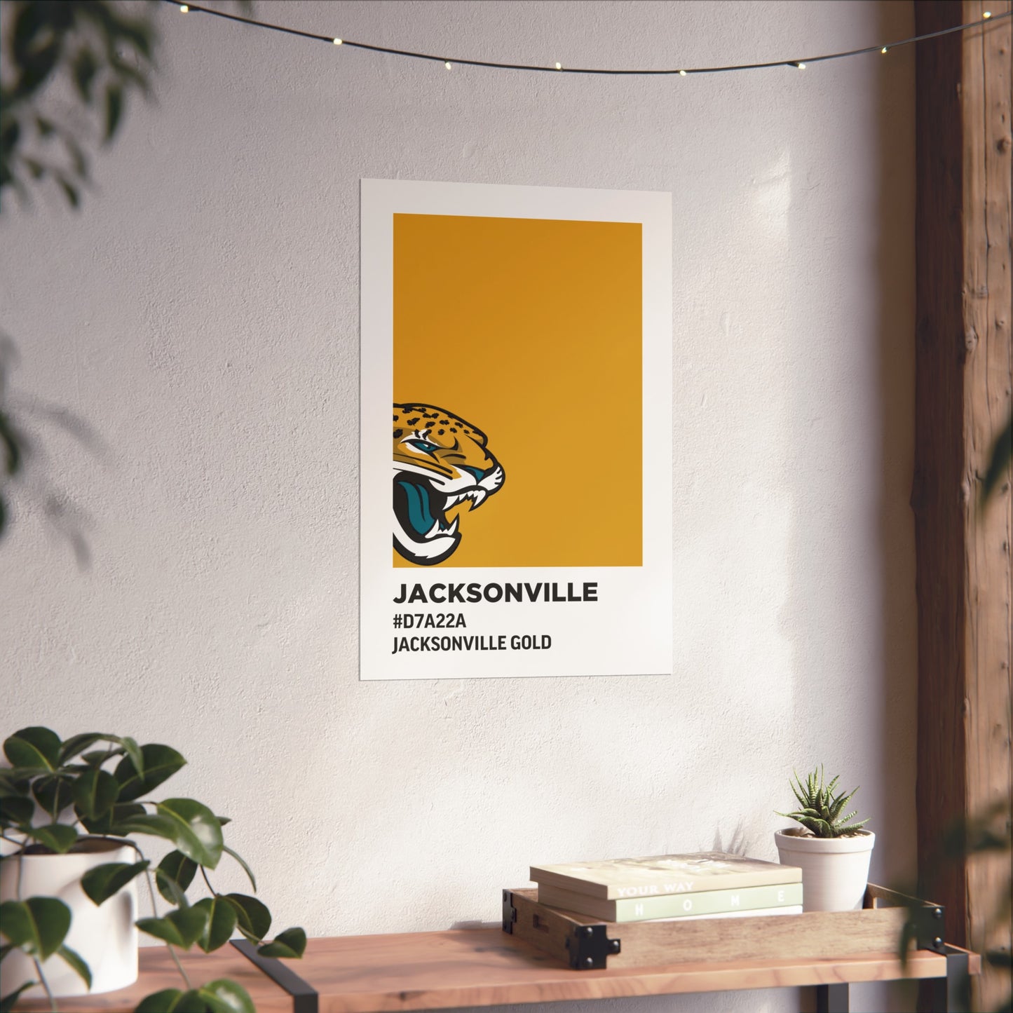 Jacksonville Professional Football Team Paint Swatch - Primary Logo Jacksonville Gold