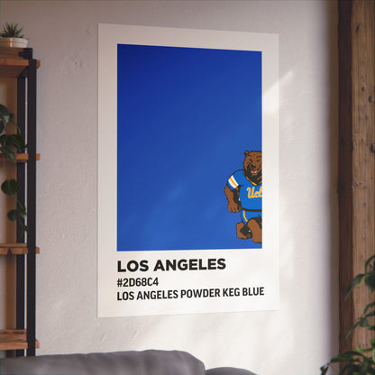 University of California Los Angeles Team Paint Swatch - Los Angeles Powder Keg Blue