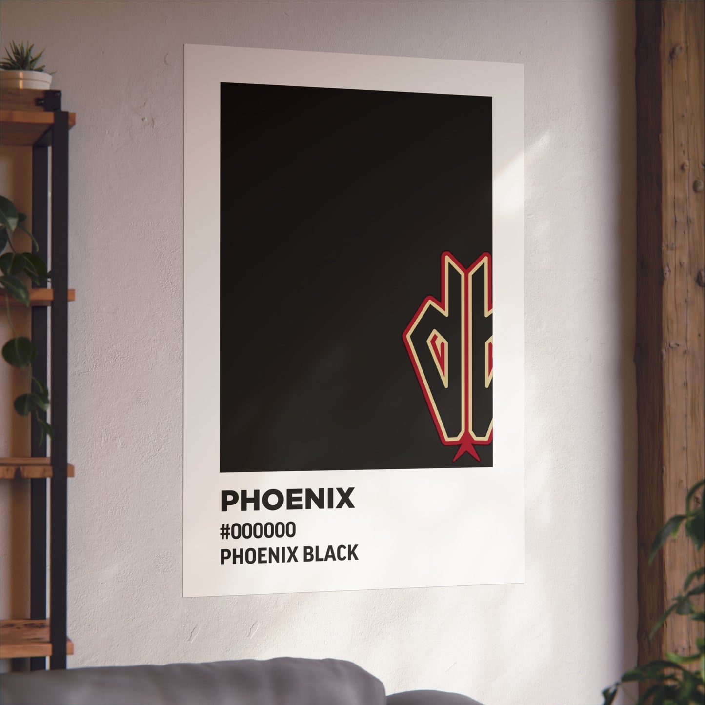 Arizona Baseball Team Paint Swatch - Phoenix - Diamondbacks - Black