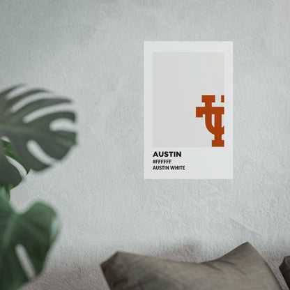 University of Texas Team Paint Swatch - Austin White