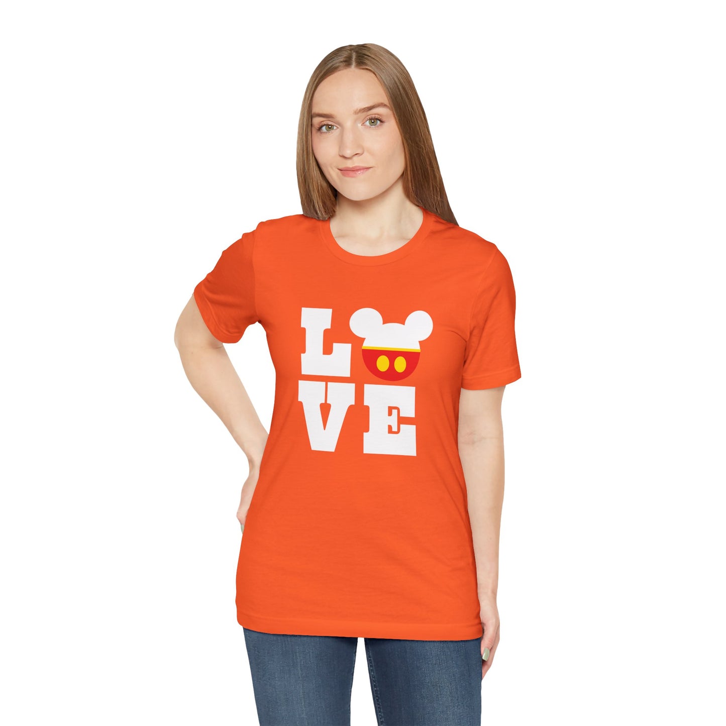 Love Mickey - White Unisex Jersey Short Sleeve Tee