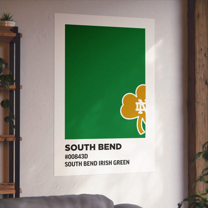 University of Notre Dame Team Paint Swatch - Logo - South Bend Irish Green