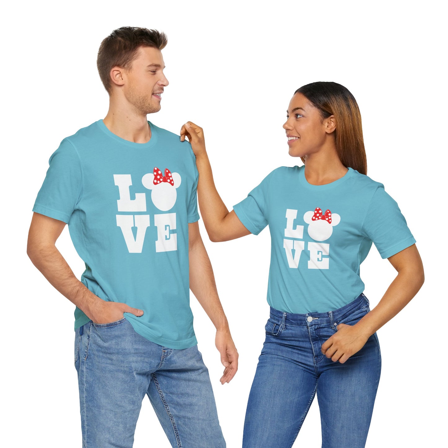 Love Minnie - White Unisex Jersey Short Sleeve Tee