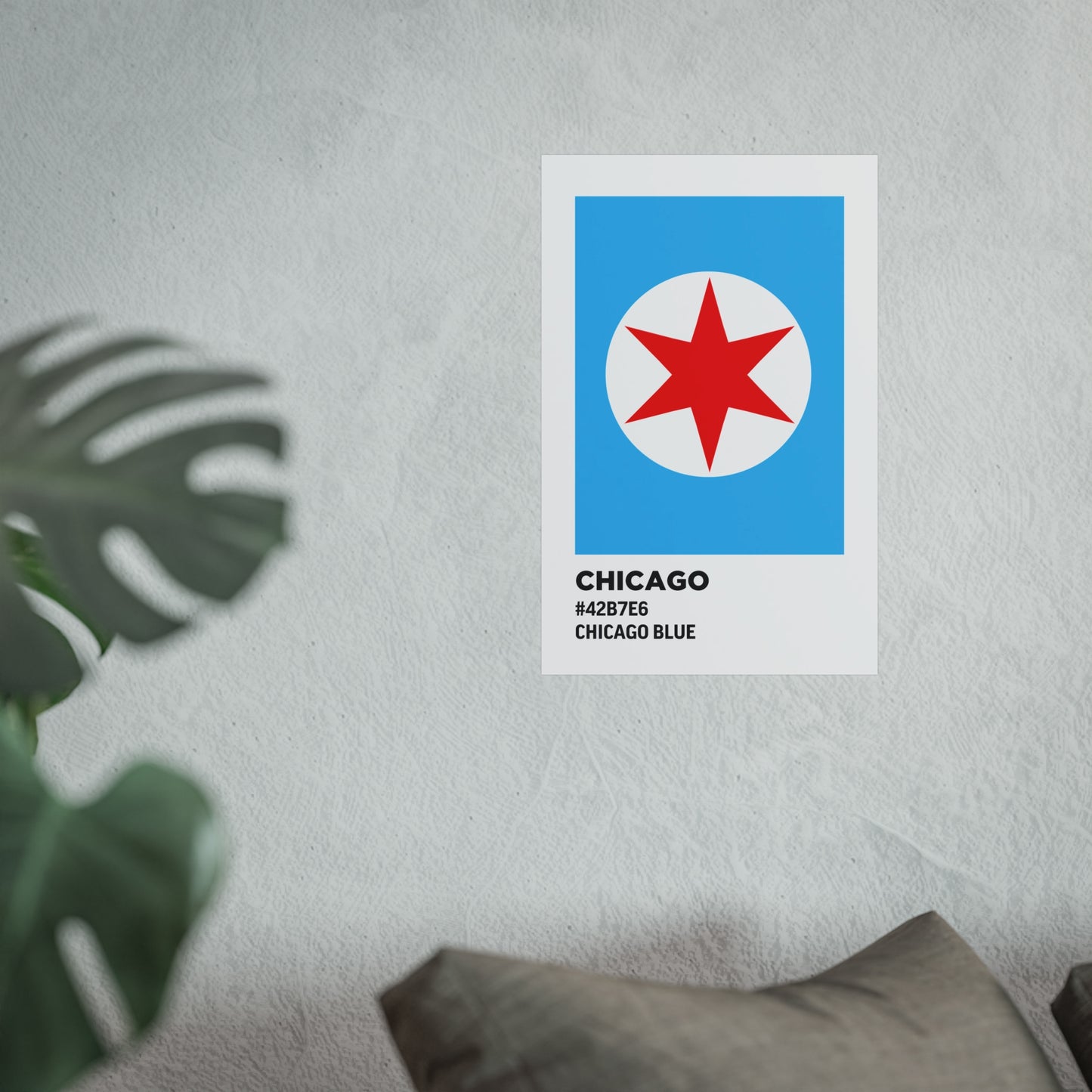 Chicago Flag Paint Swatch - Chicago Blue