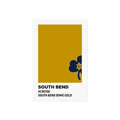 University of Notre Dame Team Paint Swatch - Logo - South Bend Dome Gold