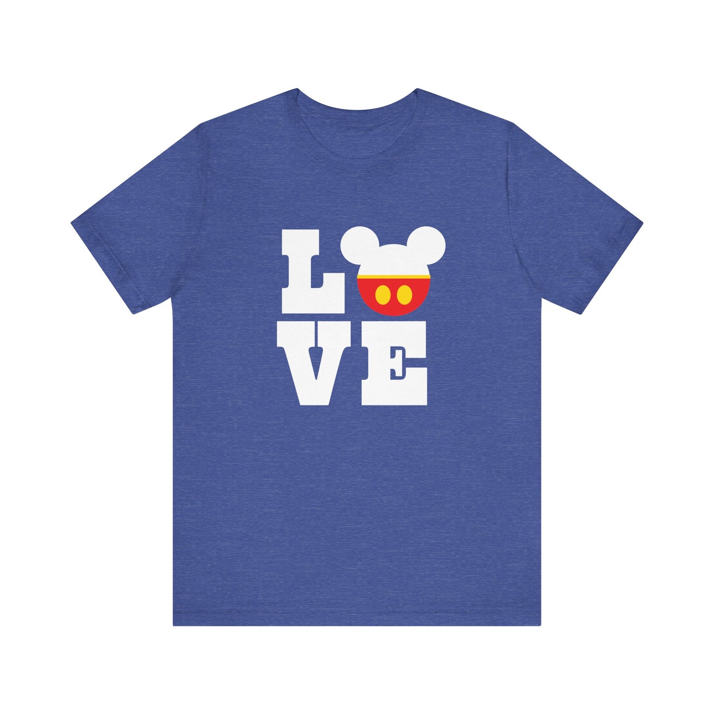 Love Mickey - White Unisex Jersey Short Sleeve Tee