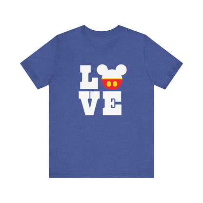 Love Mickey - White Unisex Jersey Short Sleeve Tee