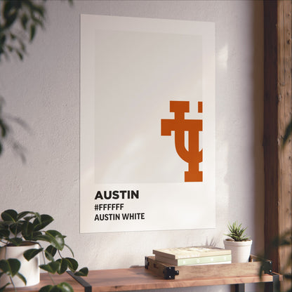 University of Texas Team Paint Swatch - Austin White