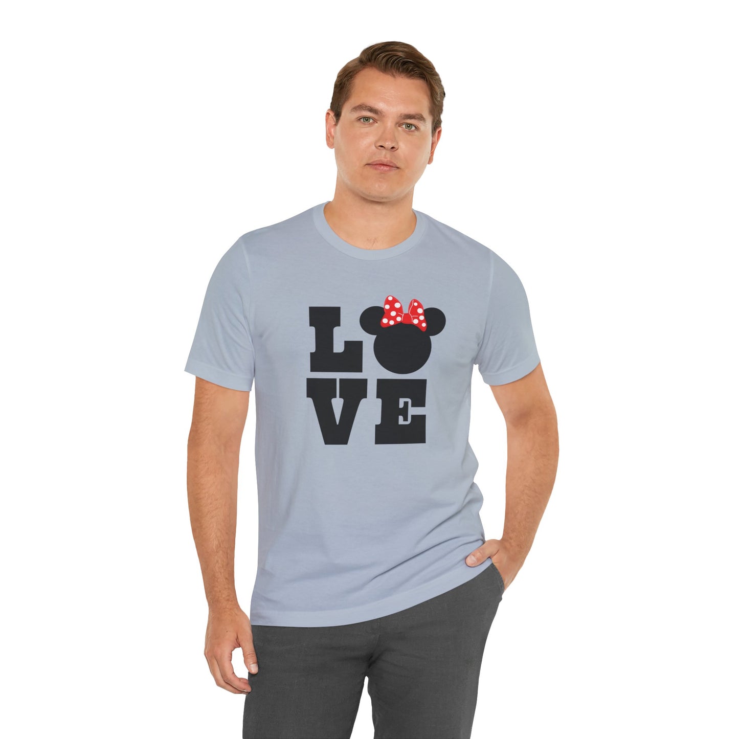 Love Minnie - Black Unisex Jersey Short Sleeve Tee