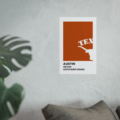 University of Texas Team Paint Swatch - Austin Burnt Orange