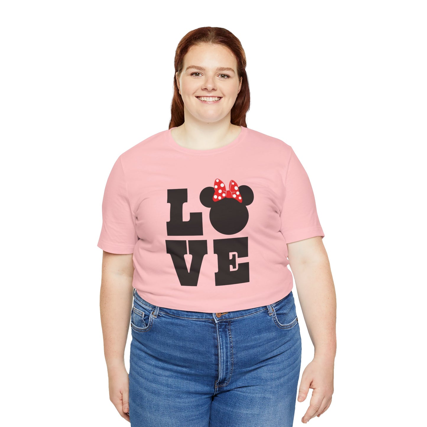 Love Minnie - Black Unisex Jersey Short Sleeve Tee