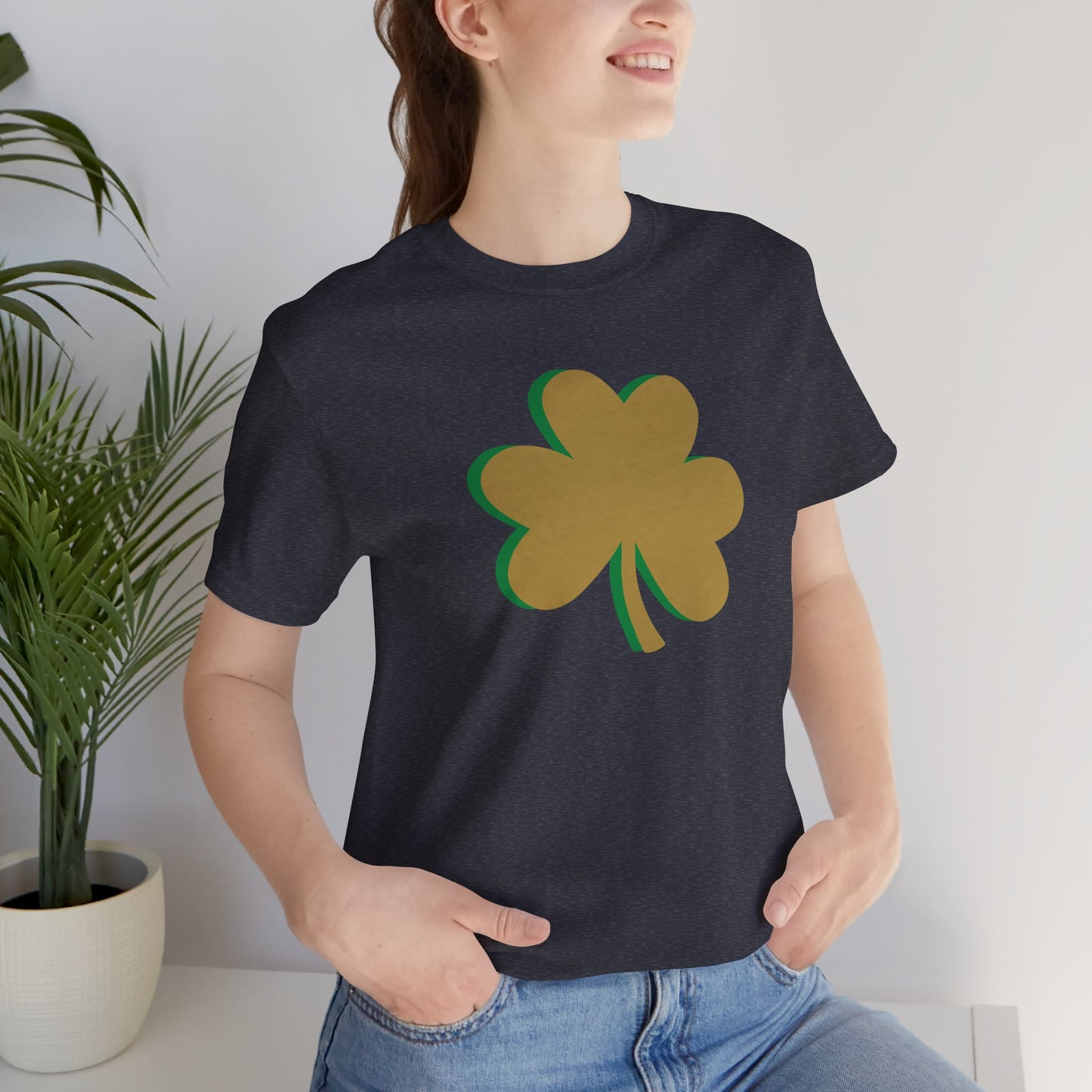 South Bend Shamrock - Gold / Green - Unisex Jersey Short Sleeve Tee