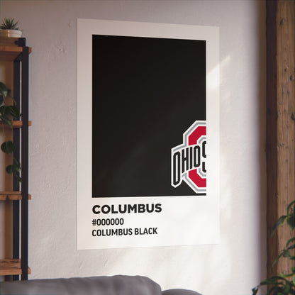 Ohio State University Team Paint Swatch - Primary Logo - Columbus Black