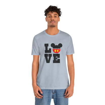 Love Mickey - Black Unisex Jersey Short Sleeve Tee