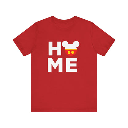 Home Mickey - White Unisex Jersey Short Sleeve Tee