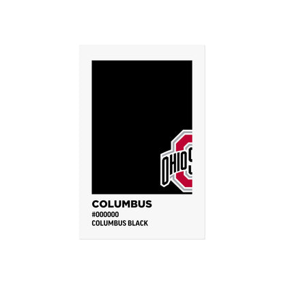 Ohio State University Team Paint Swatch - Primary Logo - Columbus Black