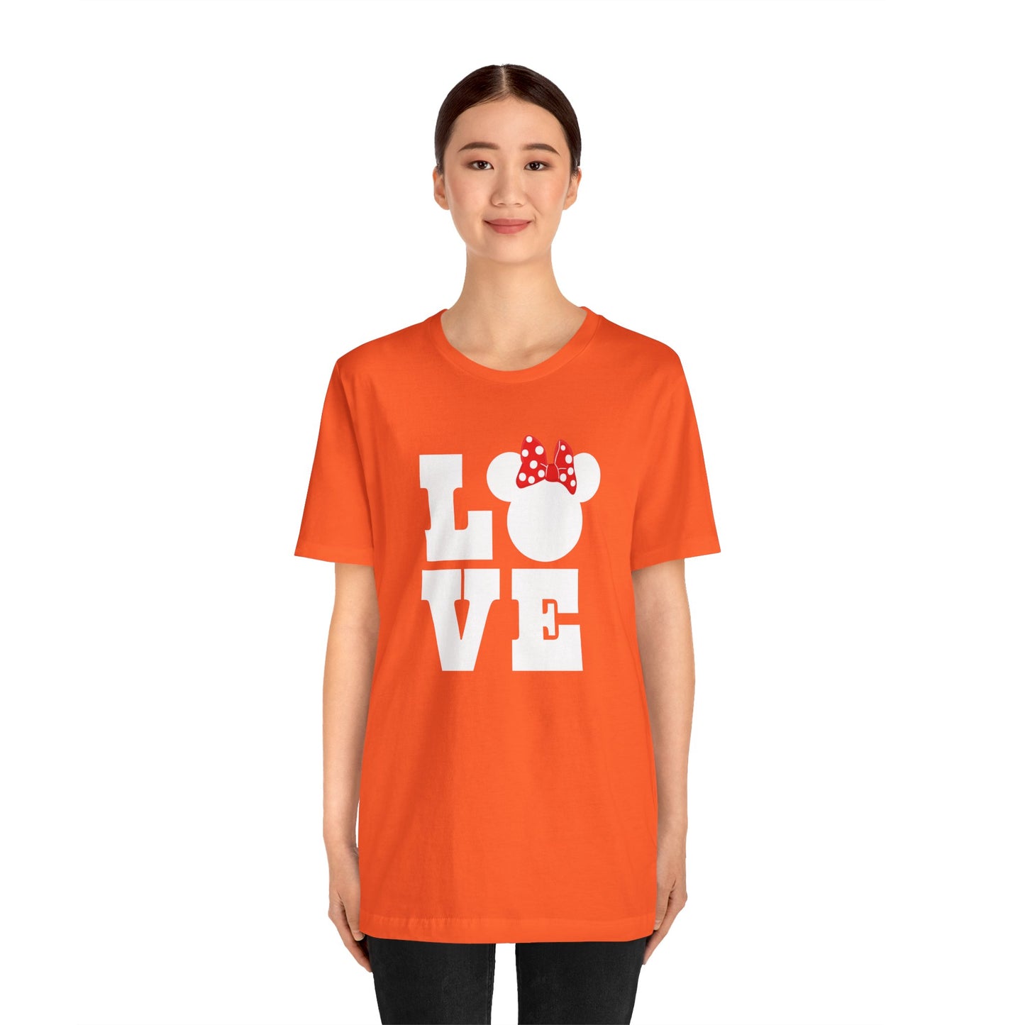 Love Minnie - White Unisex Jersey Short Sleeve Tee