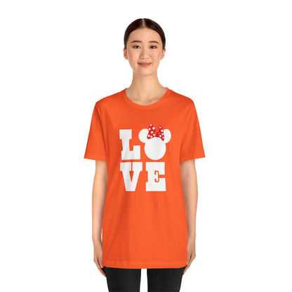 Love Minnie - White Unisex Jersey Short Sleeve Tee