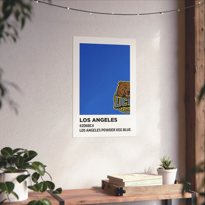 University of California Los Angeles Team Paint Swatch - Los Angeles Powder Keg Blue