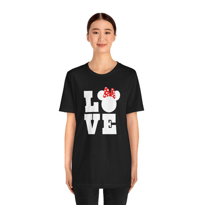 Love Minnie - White Unisex Jersey Short Sleeve Tee