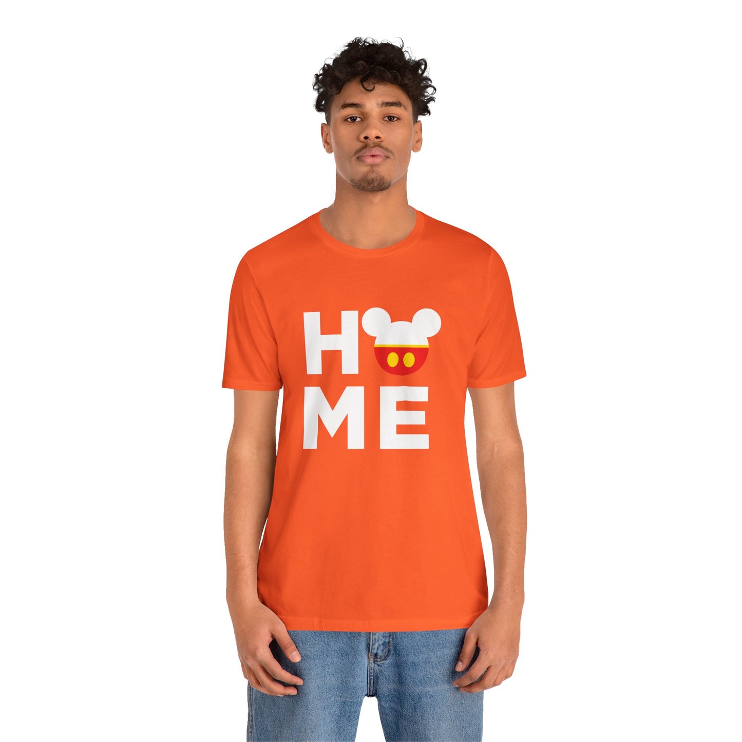 Home Mickey - White Unisex Jersey Short Sleeve Tee