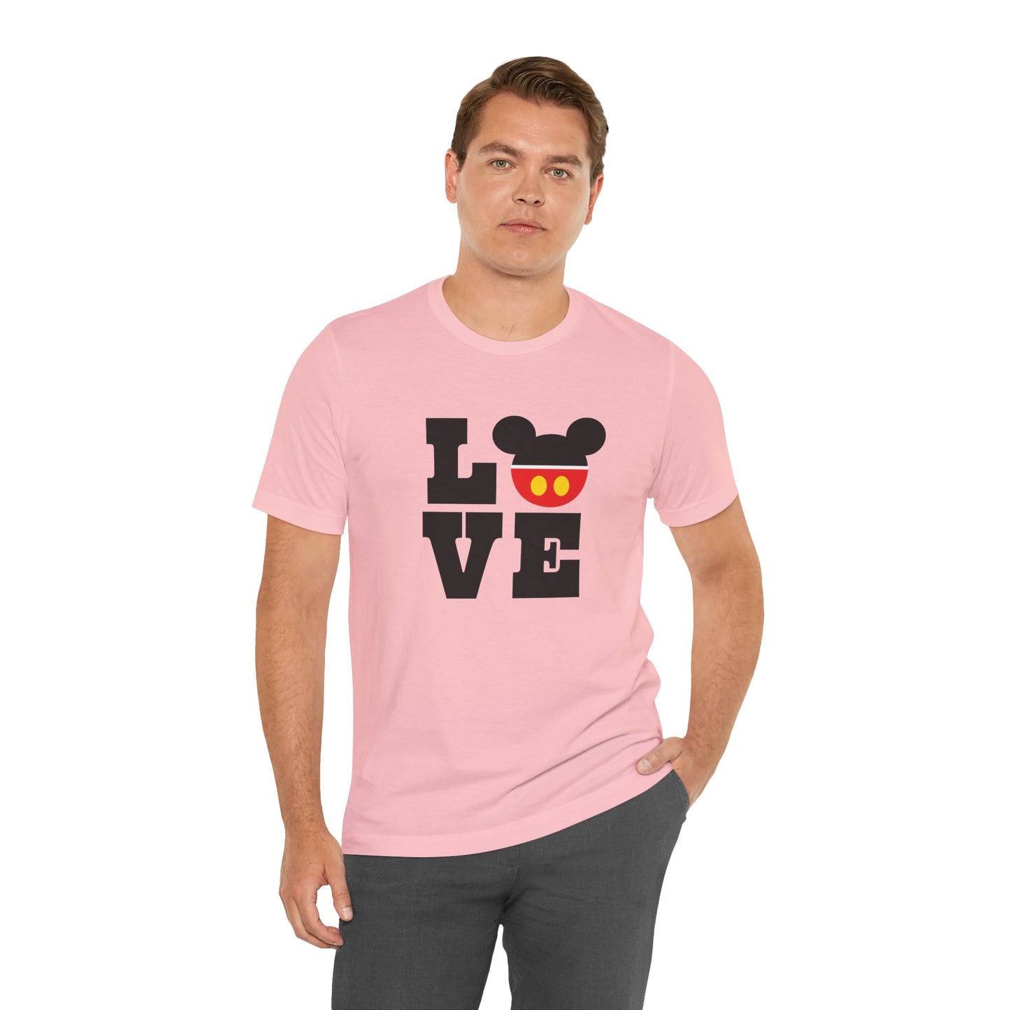 Love Mickey - Black Unisex Jersey Short Sleeve Tee