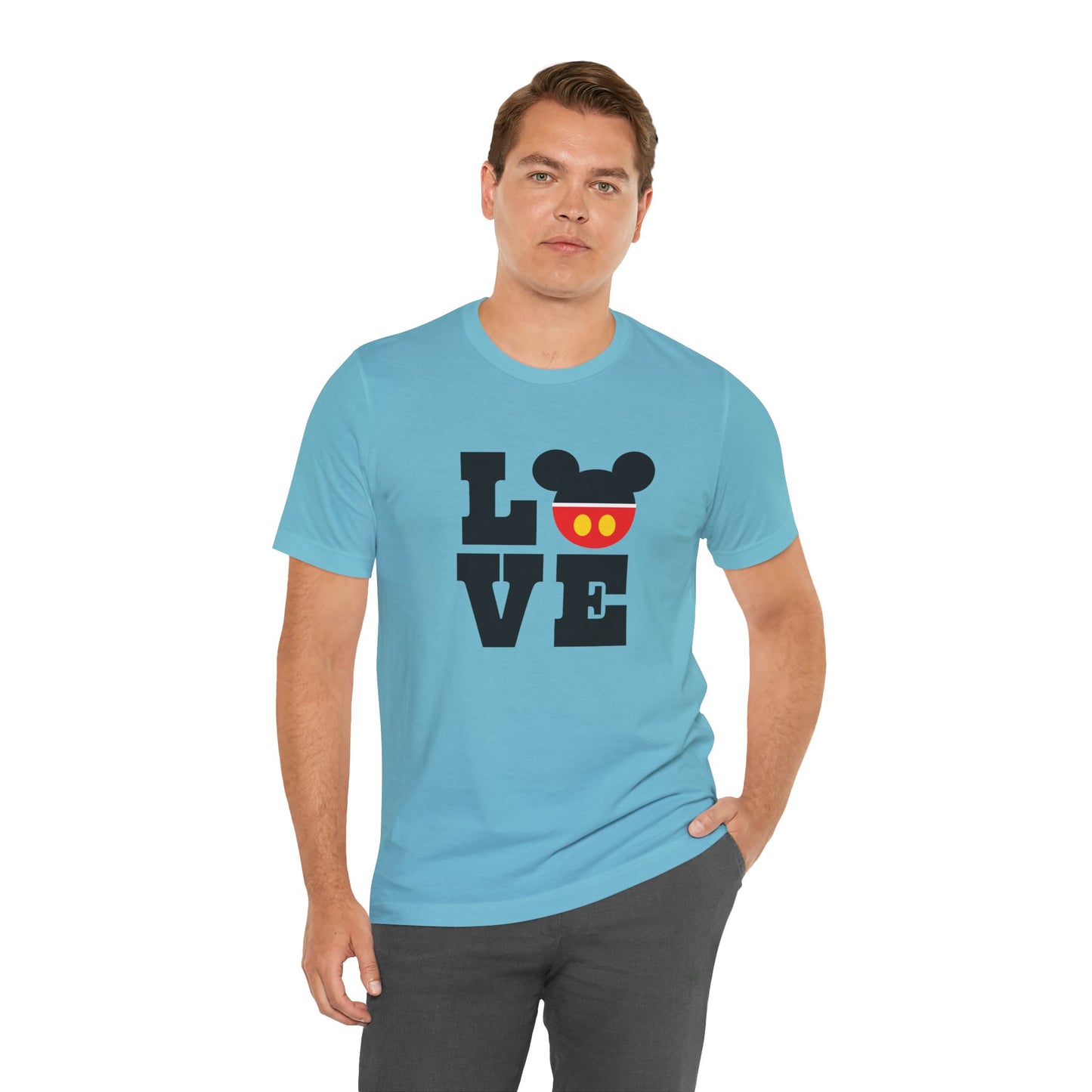 Love Mickey - Black Unisex Jersey Short Sleeve Tee