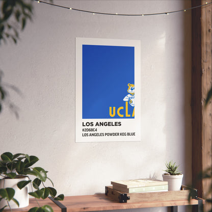 University of California Los Angeles Team Paint Swatch - Los Angeles Powder Keg Blue