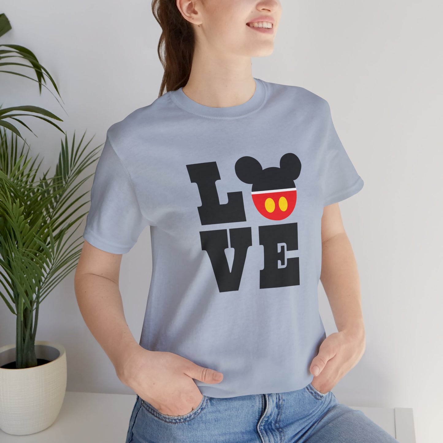 Love Mickey - Black Unisex Jersey Short Sleeve Tee