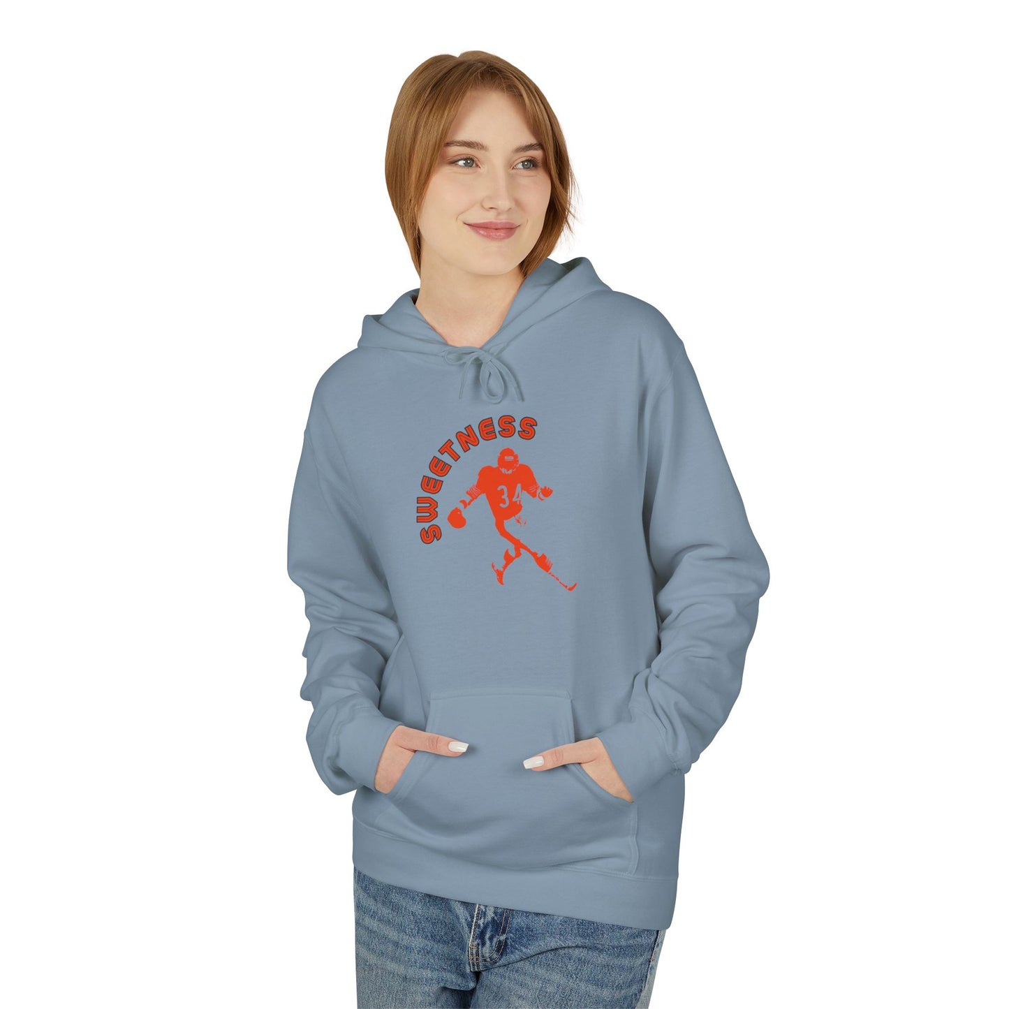 Football - Sweetness | Unisex Midweight Softstyle Fleece Hoodie