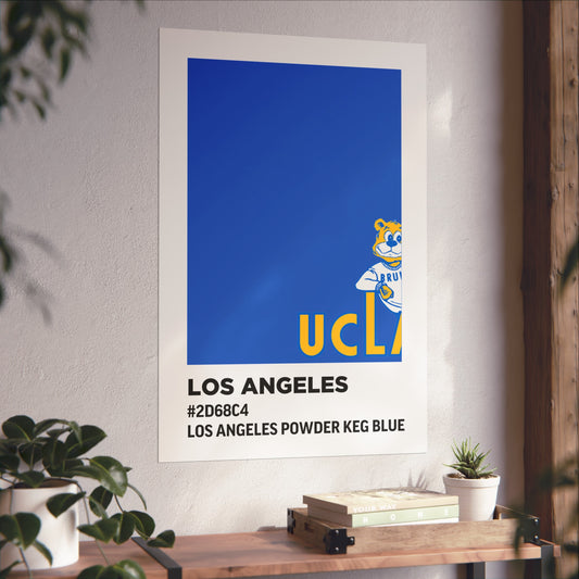 University of California Los Angeles Team Paint Swatch - Los Angeles Powder Keg Blue