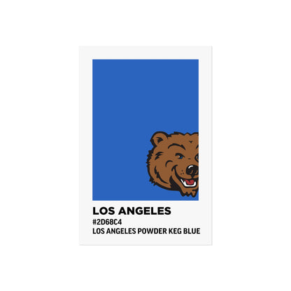 University of California Los Angeles Team Paint Swatch - Los Angeles Powder Keg Blue