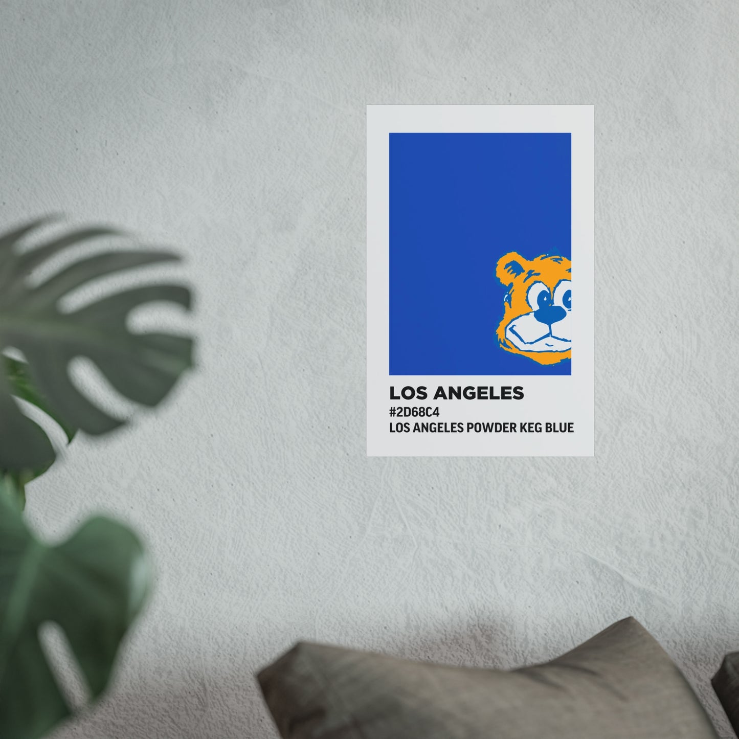 University of California Los Angeles Team Paint Swatch - Los Angeles Powder Keg Blue