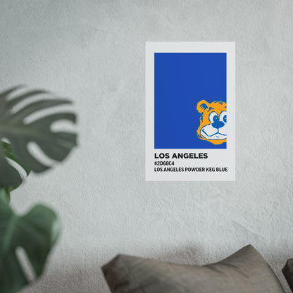 University of California Los Angeles Team Paint Swatch - Los Angeles Powder Keg Blue