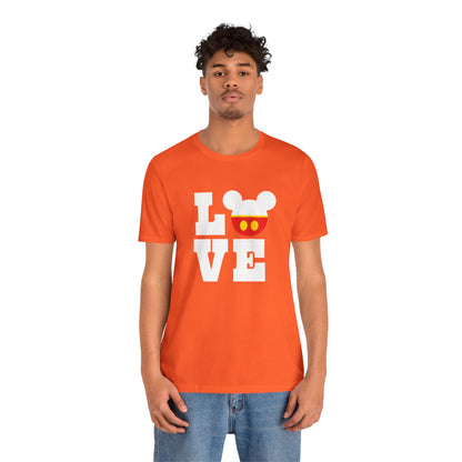 Love Mickey - White Unisex Jersey Short Sleeve Tee