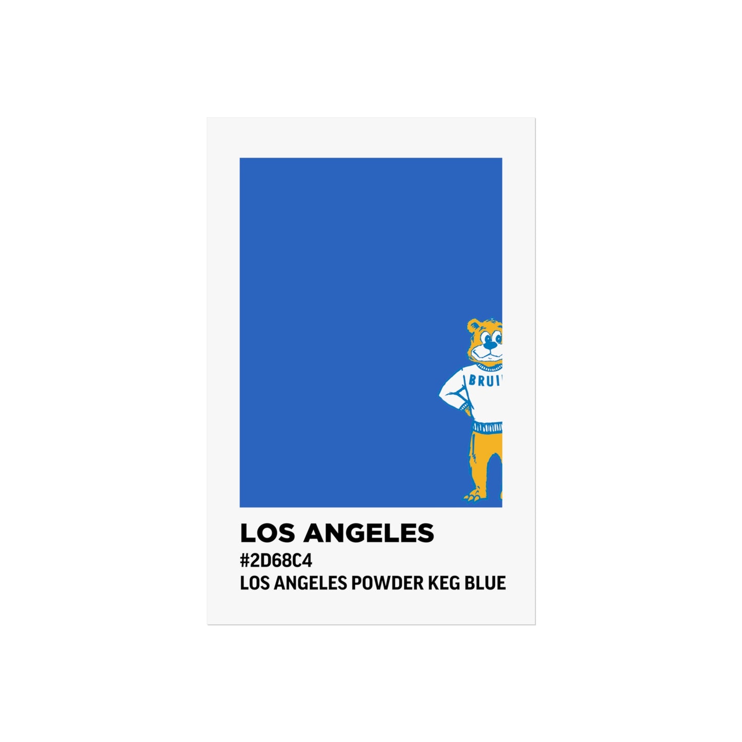 University of California Los Angeles Team Paint Swatch - Los Angeles Powder Keg Blue