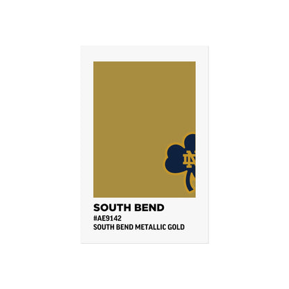 University of Notre Dame Team Paint Swatch - Logo - South Bend Metallic Gold