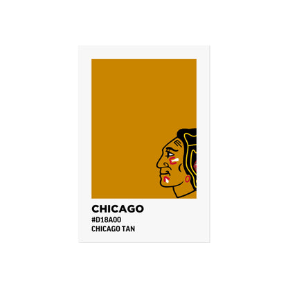 Chicago Professional Hockey Team Paint Swatch - Chicago Gold