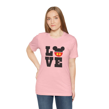 Love Mickey - Black Unisex Jersey Short Sleeve Tee