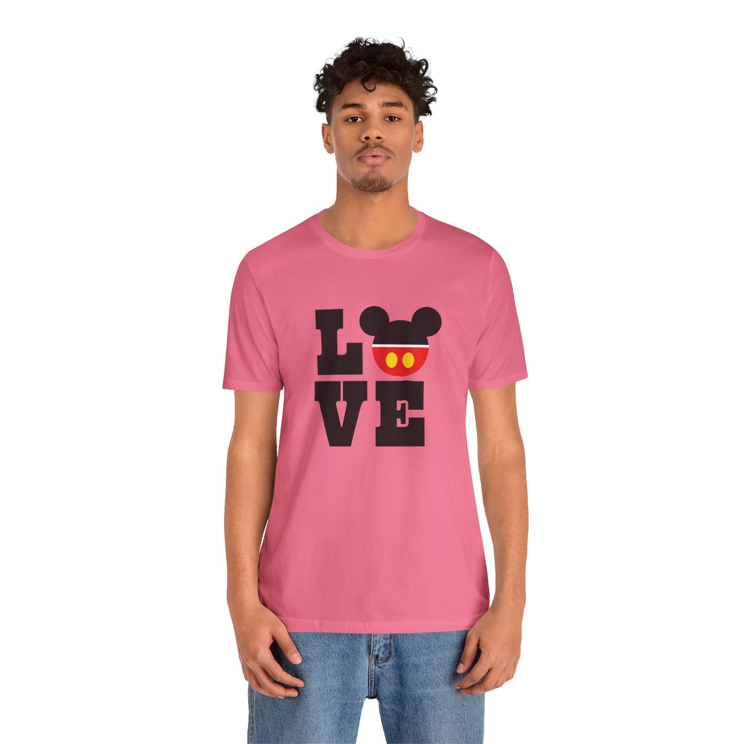 Love Mickey - Black Unisex Jersey Short Sleeve Tee