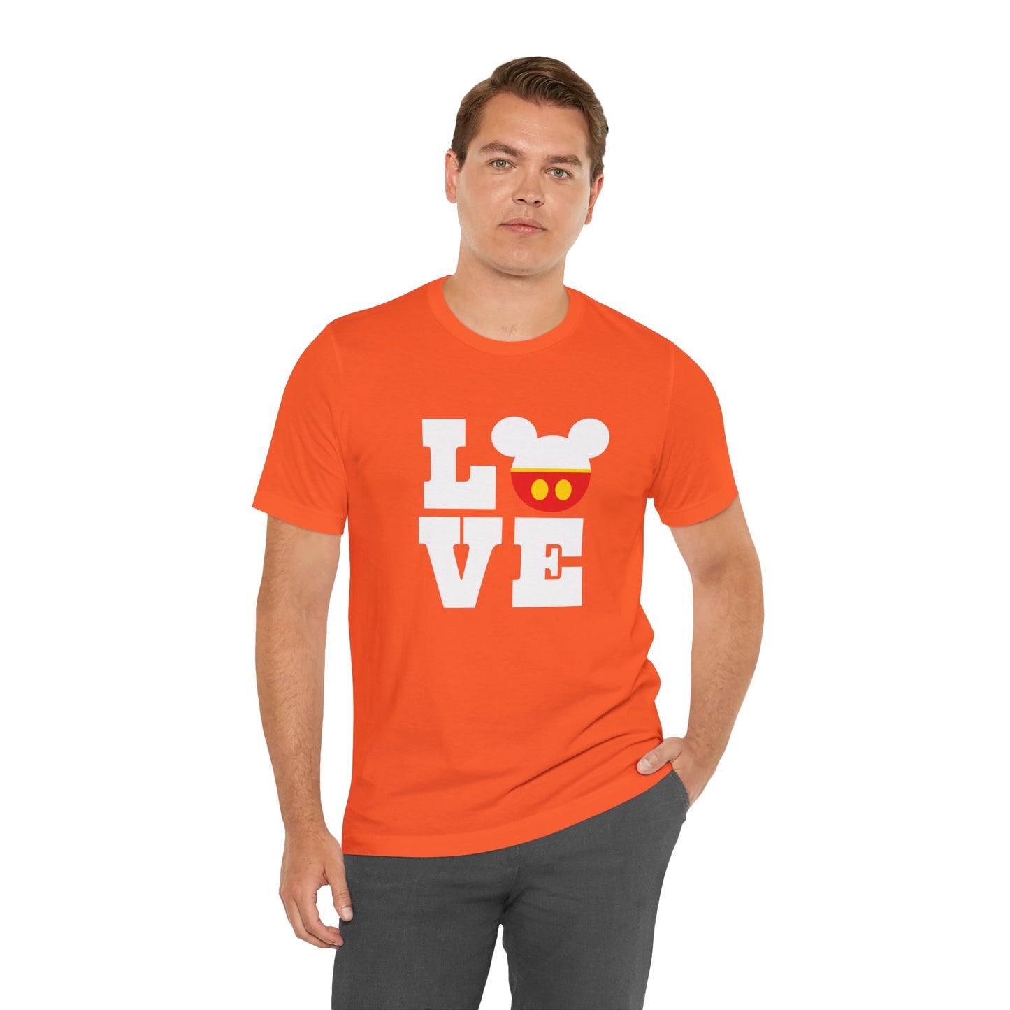 Love Mickey - White Unisex Jersey Short Sleeve Tee