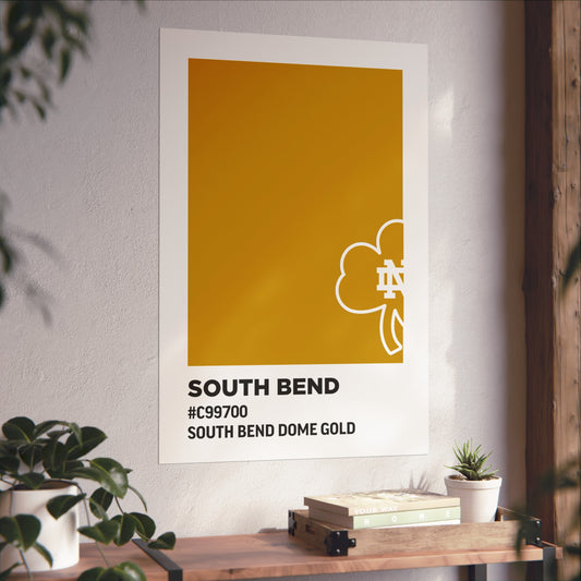 University of Notre Dame Team Paint Swatch - Logo - South Bend Dome Gold