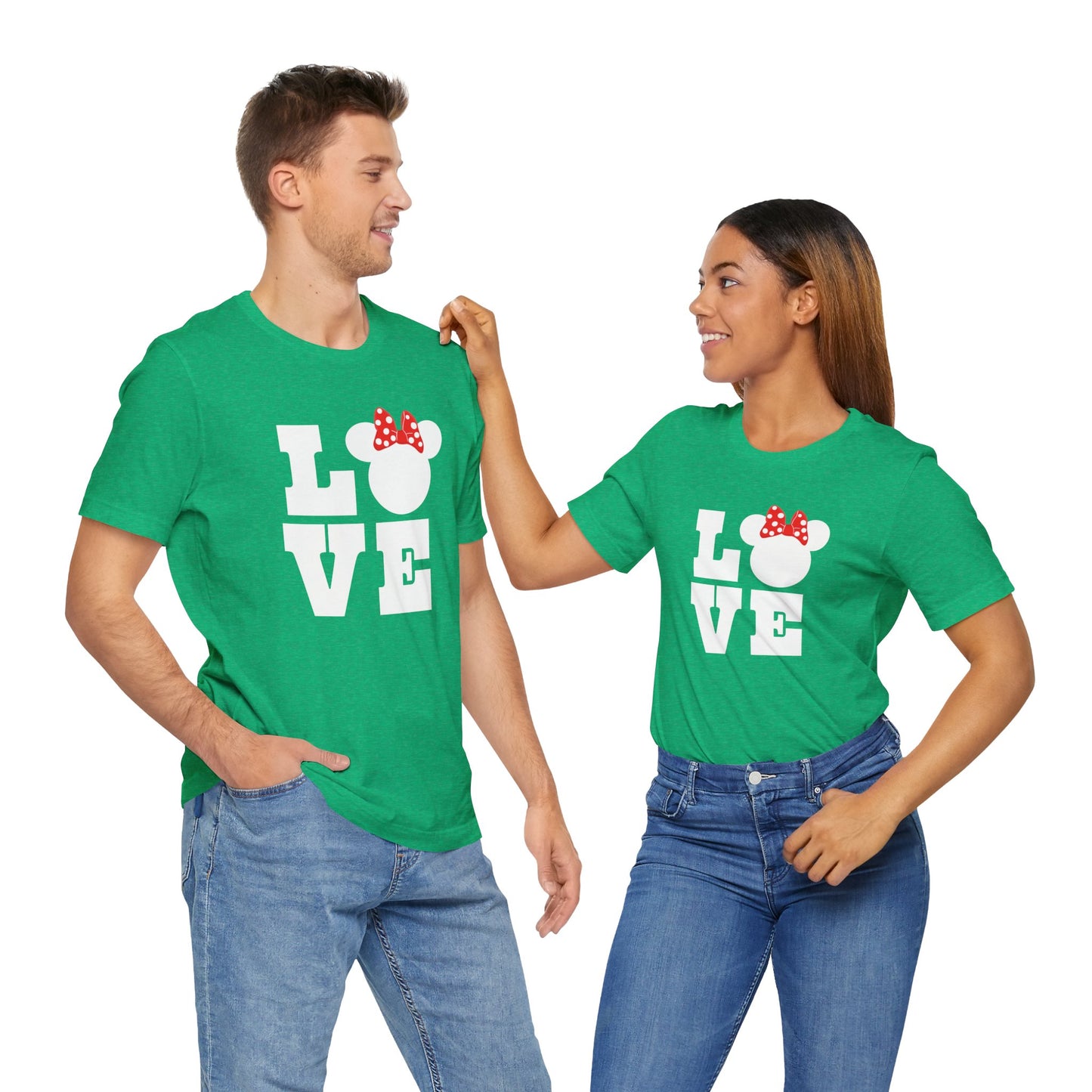 Love Minnie - White Unisex Jersey Short Sleeve Tee