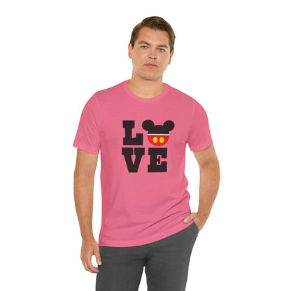 Love Mickey - Black Unisex Jersey Short Sleeve Tee