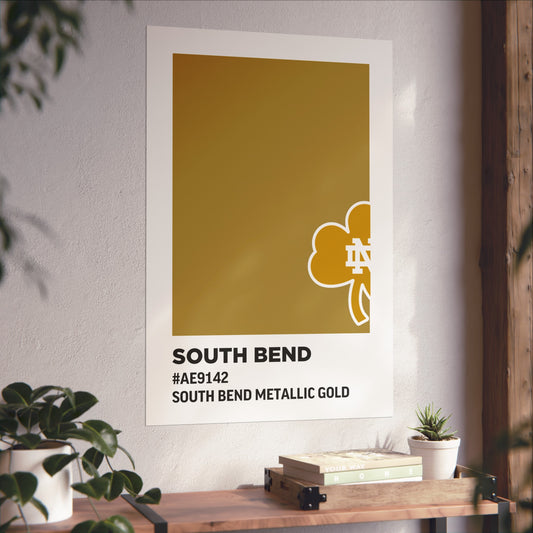 University of Notre Dame Team Paint Swatch - Logo - South Bend Metallic Gold